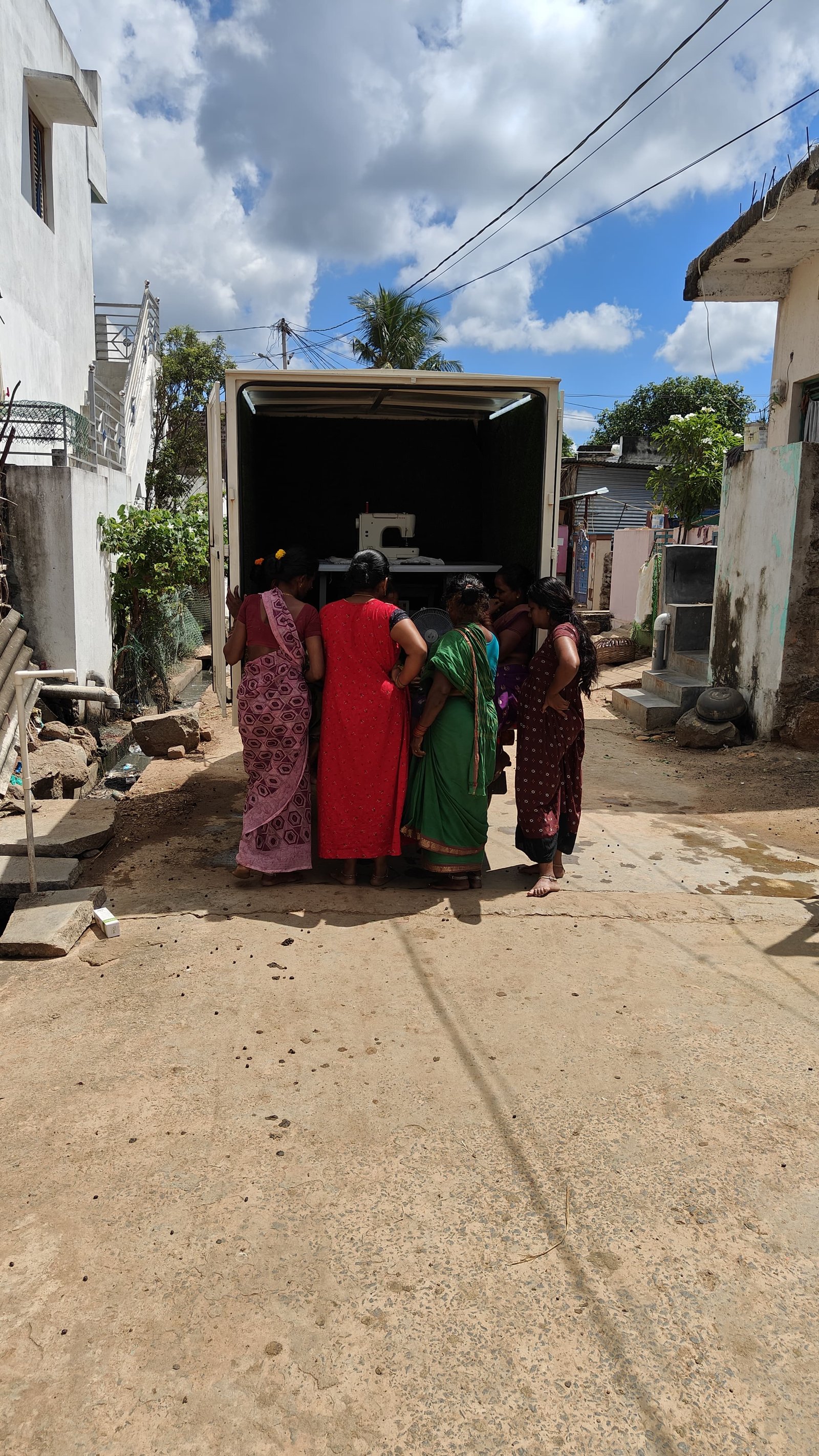 Mobile Tailoring Van serving villagers in Nandigam Mandal, Srikakulam